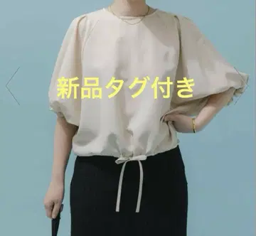 [ 새상품 ] F by ROSSO 속건성 브라우징 퍼프 블라우스