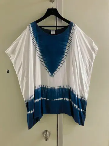 [  ] LOCAL souvenir 레이온 타이다이 튜닉 BLUE