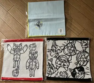+HAyU fabric 자카드 타월 손수건 자수 W 거즈 손수건