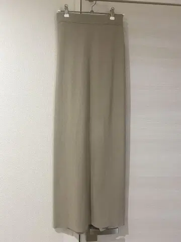 니트 롱 타이트 스커트