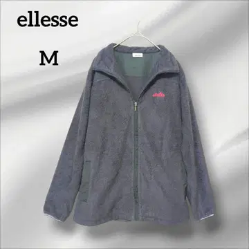 ellasse 엘레쎄 플리스 자켓 그레이 로고 M