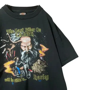 HARLEY DAVIDSON 할리데이비슨 블랙 T셔츠 양면 프린트