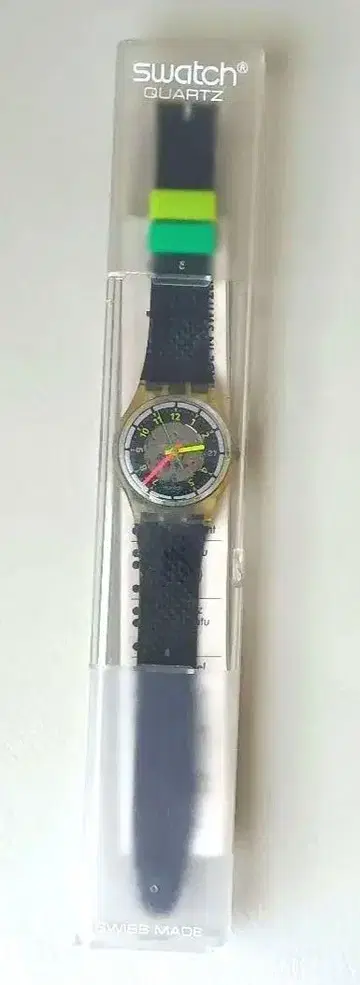 Swatch BLACK LINE GK402 워치