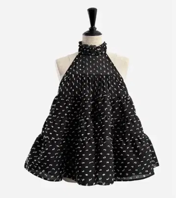 [ 새상품 ] sheller 셰리에 airy dot flare tops