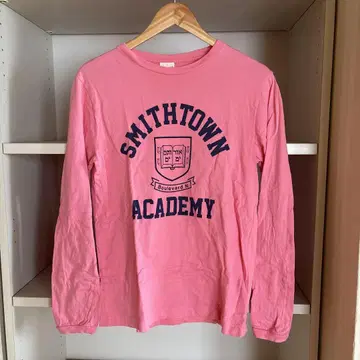 Champion SMITHTOWN ACADEMY 긴팔 티셔츠 핑크