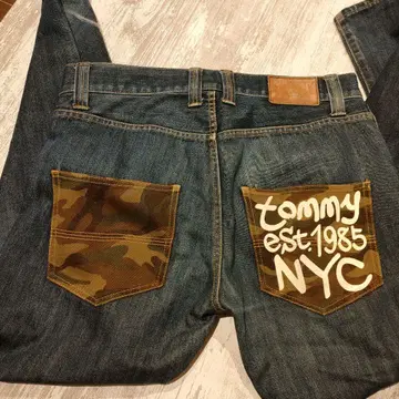 TOMMY 데님 청바지 M 사이즈 카모플라쥬 포켓