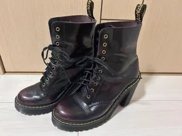 Dr.Martens KENDRA 힐 부츠 체리 레드