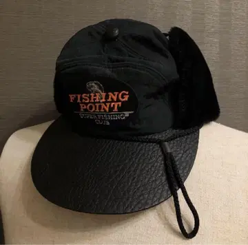 FISHING POINT 블랙 플라이트 캡 레트로 구제 의류