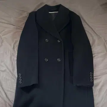 COS MANTECO 롱 코트 블랙