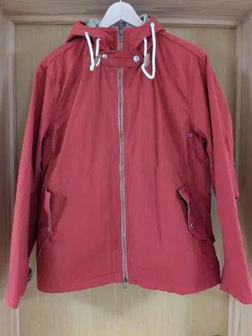 미사용 FOB FACTORY 마린 후드티 레드 M