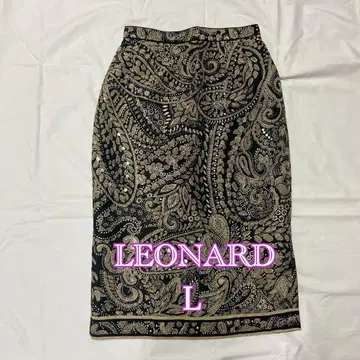 LEONARD 페이즐리 무늬 스커트 L 사이즈