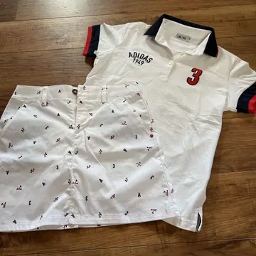 adidas 피케 셔츠 스커트 세트