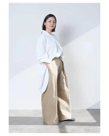 meri 와이드 치노 팬츠 베이지 미사용품