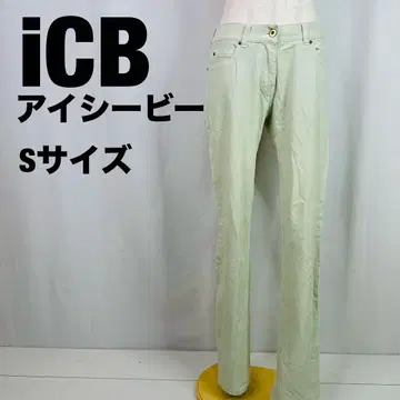 ICB 옅은 그린 캐주얼 팬츠 치노 팬츠 S 사이즈 a85