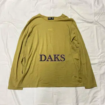 DAKS 긴팔 티셔츠 머스타드