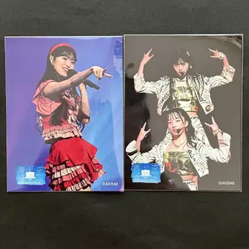 야기 아즈키 야마구치 유아 AKB48 스티커 18기생 승격 스크래치