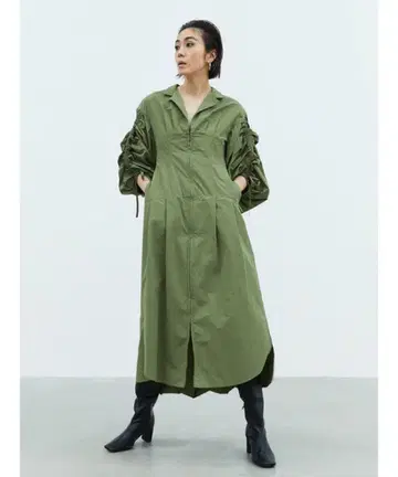 [ 미사용 새상품 ] styling/ 셔링 슬리브 원피스