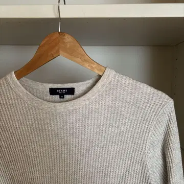 BEAMS 긴팔 니트 M 베이지