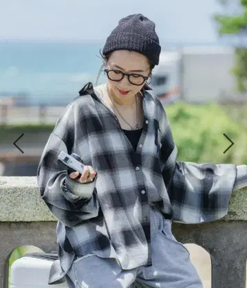 니코앤드 be withM 미사요 컬러풀 체크 셔츠 모노톤