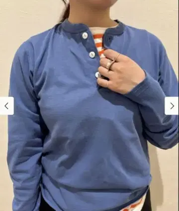 BEAMS BOY 헨리넥 긴팔