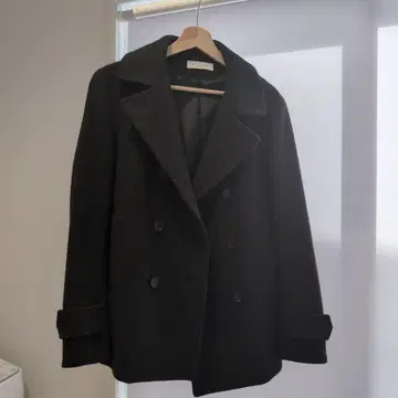 유나이티드 애로우즈 BEAUTY&YOUTH 더블 브레스트 피 코트 그레이