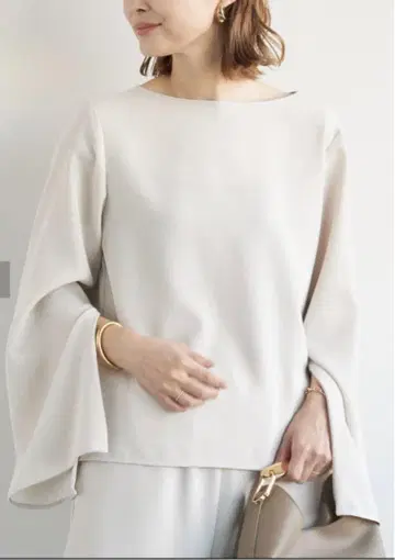 Deuxieme Classe Sofia 지퍼 슬리브 블라우스