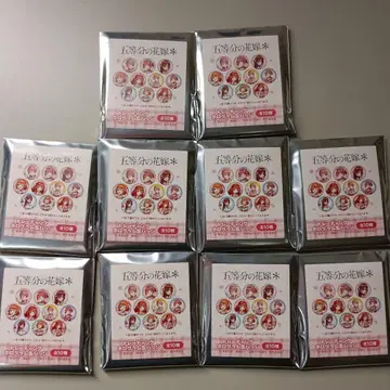 5등분의 신부 트레이닝 홀로그램 캔뱃지 전 10종 세트