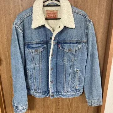 Levi's 보아 카라 부착 데님 자켓