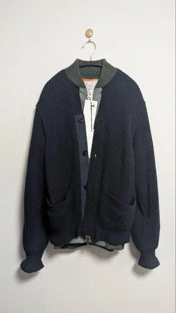 사카이 sacai 24AW 밀리터리 니트 가디건 도킹