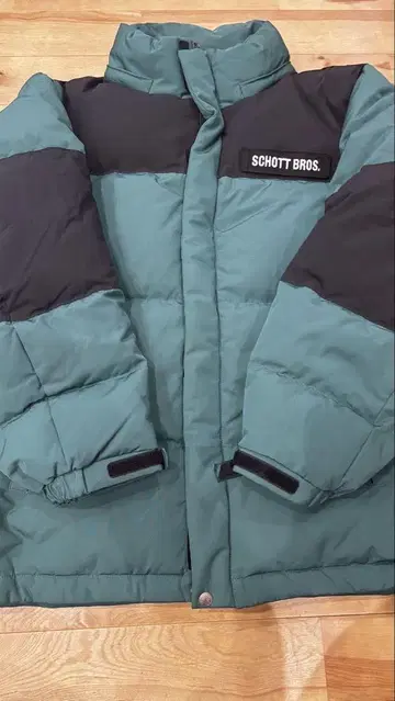 SCHOTT BROS. 다운 자켓 그린/블랙