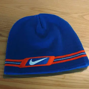 나이키 90S 파랑 니트 모자 스트라이프 ONE SIZE