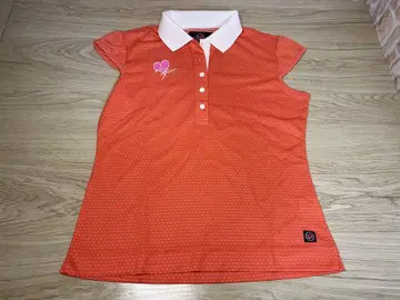 VIVIART 오렌지 피케 셔츠 42