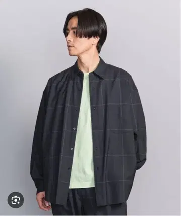 koti BEAUTY&YOUTH 메리노 울 레귤러 카라 셔츠