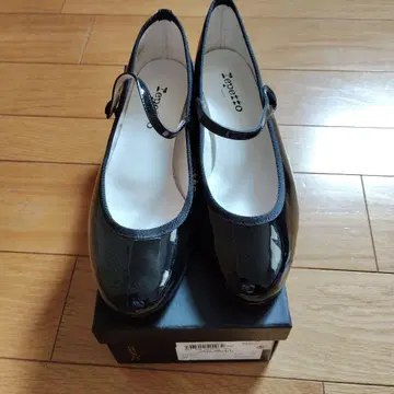 새상품 Repetto 블랙 플랫슈즈 스트랩 포함 38