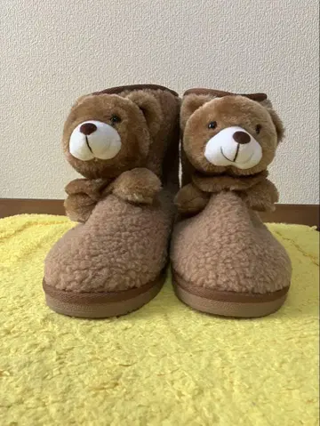 복슬복슬 봉제 인형 어그 부츠 곰 L 사이즈
