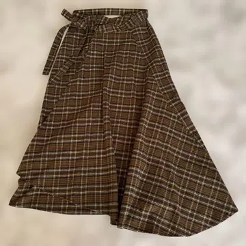 Pendleton 체크 무늬, 랩 롱 스커트
