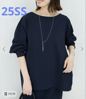2025SS 슬로브 이에나 드라이 분또 보트넥 풀오버 세탁기 사용 가능