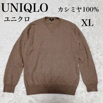 UNIQLO 유니클로 캐시미어 100% 니트 스웨터 XL 베이지