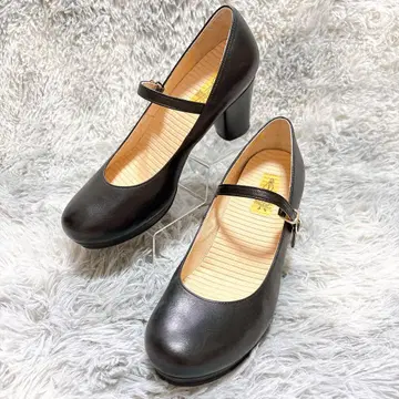 미사용급 키다리 아저씨 천연 가죽 멜리 제인 스트랩 24.5cm
