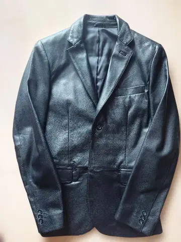 BANANA REPUBLIC 가죽 블레이저 S 블랙