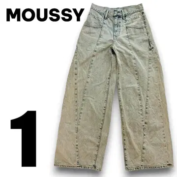 MOUSSY 마우지 CURVED LINE CHEMICAL BAGGY