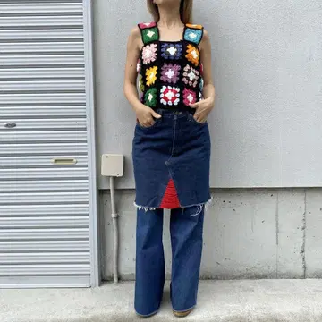 lee 리메이크 데님 스커트