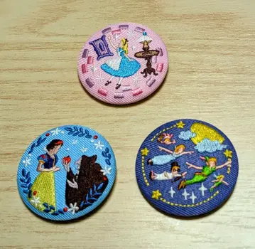 디즈니 캐릭터 자수 캔뱃지 3개 세트 4