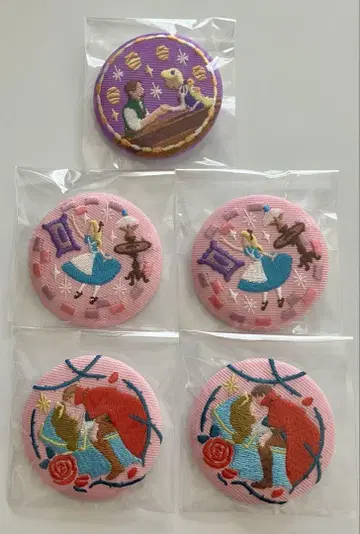 Disney 디즈니 자수 캔뱃지 묶음 판매