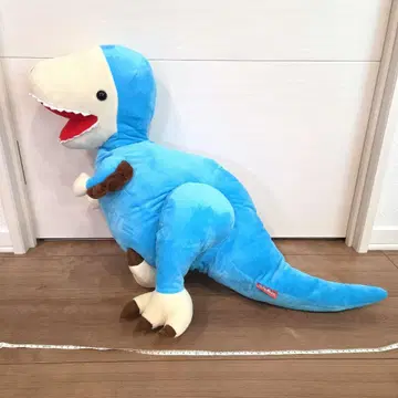 공룡 시대 봉제 인형 파랑 약 60cm 후쿠이베나토르
