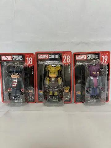 MARVEL 1번 복권 베어브릭 18번 28번 19번