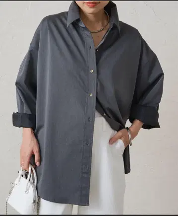 새틴 BIG 셔츠 loungedress