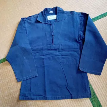 MARIN 네이비 코튼 데님 셔츠