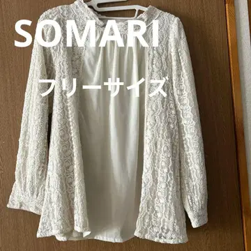 오샤레 워커 SOMARI 고급 레이스 쉬폰 블라우스