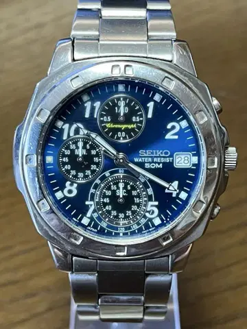 SEIKO 세이코 V657-9010 크로노그래프 남성용 쿼츠